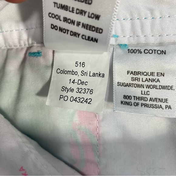 Lilly Pulitzer The Callahan Short Floral Green Pink Women's Sz 00 - Picture 11 of 14